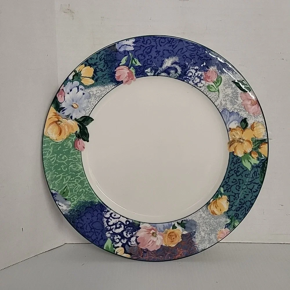 Christopher‎ Stuart FRENCH BROCADE Chop Serving Plate-12